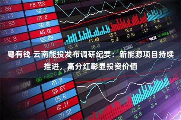 粤有钱 云南能投发布调研纪要：新能源项目持续推进，高分红彰显投资价值
