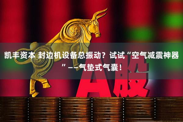 凯丰资本 封边机设备总振动?试试“空气减震神器”——气垫式气囊!